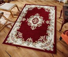 THICK RED RUG 100% WOOL, ROYAL