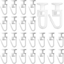 100 Pcs Curtain Hooks, Plastic