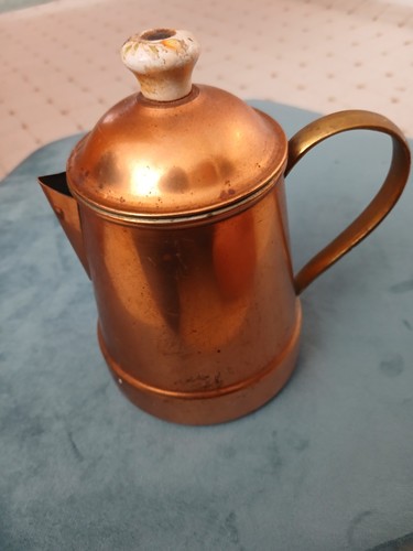 Vintage copper coffe pot - vintage,