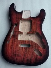HZ-strat thinline guitar body semi hollow Koa Ash