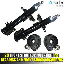 Vauxhall Vivaro Front Shock Absorbers X2 Struts Inc Strut Top Mounts 2001-2014 