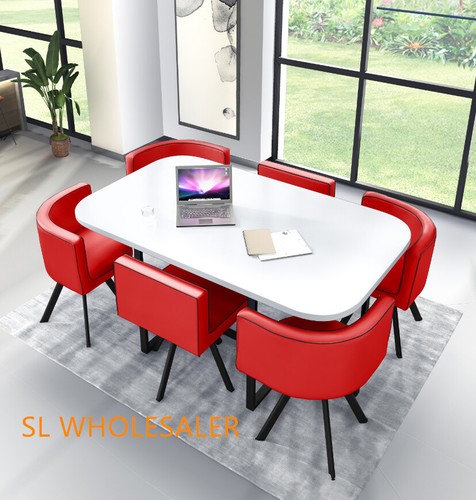 White wooden dining - white,