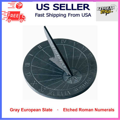 Gray round slate - round,