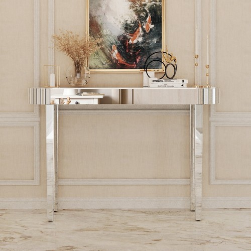 Large silver mirrored - silver,