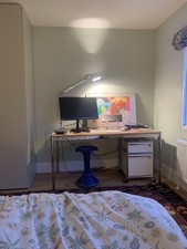 USM Haller table (natural lacquered beech veneer) - 150x75