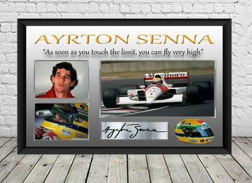 Ayrton senna signed photo - senna,