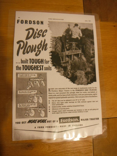 1951 fordson tractor mounted - 1951,,