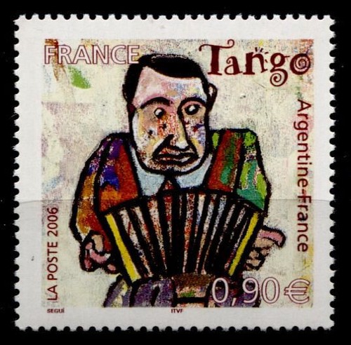 Dances the tango - tango., musician