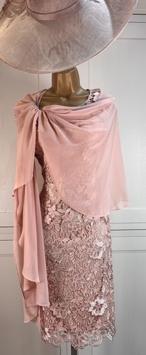 Gina bacconi peach dress - bacconi,