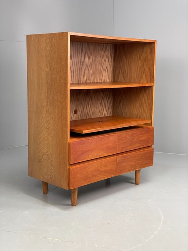 Vintage oak record unit - vintage,