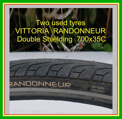 Two bicycle tyres used - …two,