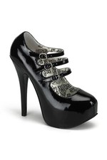 Bordello Teeze-05 Black Patent