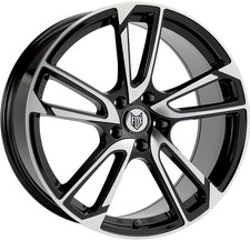 Alloy Wheels 19" Fox MBZ Black Polished Face For Saab 9-5 [Mk2] 10-12