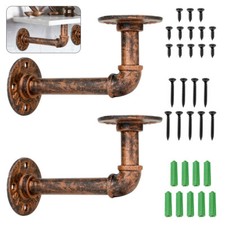 2pcs pipe shelf brackets