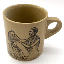 VTG Pearsons Chesterfield Stoneware Pottery Mug England Dicksons Hats Fur Albany