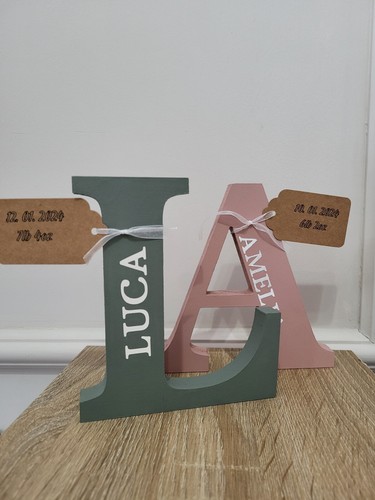 Personalised wooden baby name - wooden,