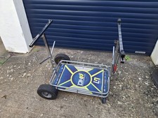 Senzo Chrome 4 Wheel Go Kart / Karting Adjustable Trolley