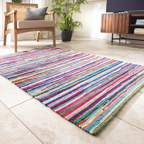 Chindi rag rug handmade - chindi,