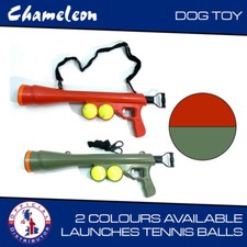 Pet Tennis Ball Launcher Cannon for Dogs 89cm - Supplied with 2 Tennis Balls