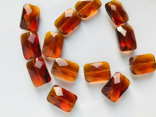 Cut glass faceted gem - cut,