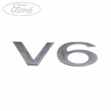 Genuine Ford Mondeo Mk3 Front Wing V6 Name Plate Badge Emblem 2000-2007 1129408