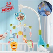 Baby Musical Crib Bed Bell Cot