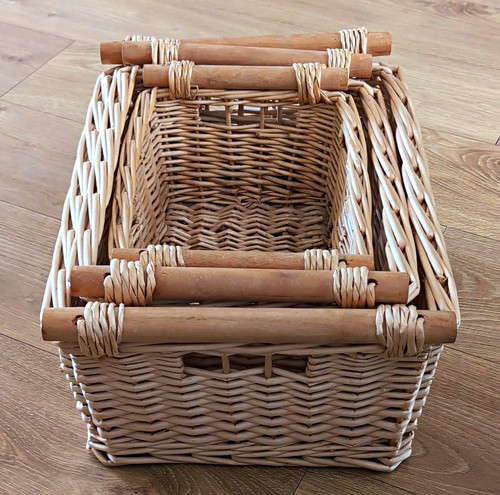 Set wicker storage - 3,