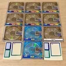 10x JVC 74 Min Minidiscs ~
