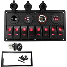1224V 8 Gang Rocker Switch