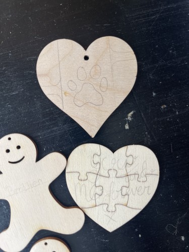 Wood blanks bundle - blanks, heart