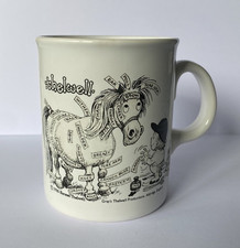 FAB VINTAGE RETRO GRAYS THELWELL COMICAL HORSE CERAMIC MUG STAFFORDSHIRE ENGLAND