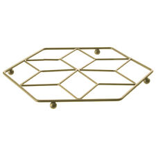 Vertex Contour Gold Heat Resistant Worktop Protector Surface Pot Holder Trivet