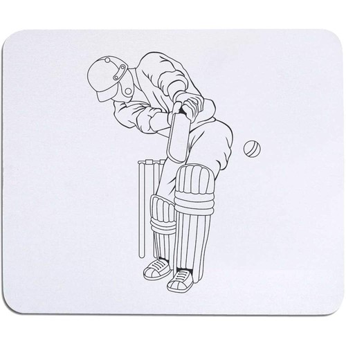 Cricket player mouse - 'cricket, mat