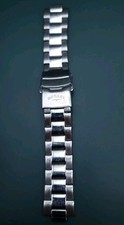 9mm - 19mm ROTARY STAINLESS STEEL METAL DEPLOYMENT BRACELET WATCH STRAP, USED
