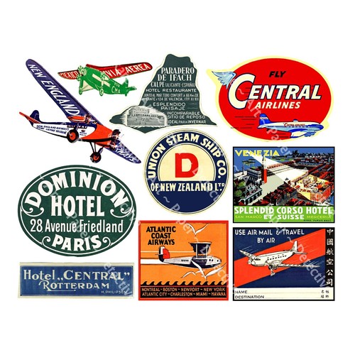 Travel label stickers - label, stickers,