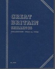 SHILLING WHITMAN COIN FOLDERS CHOICE OF FOLDERS