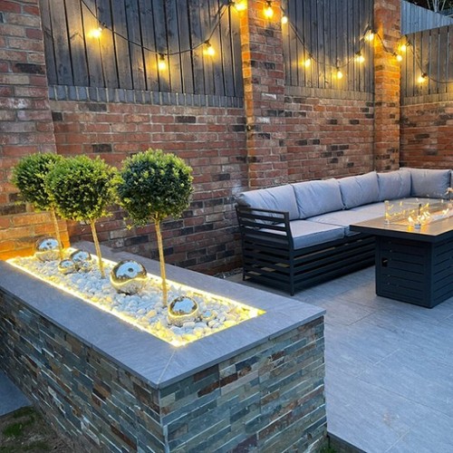 Rustic slate wall cladding - wall,