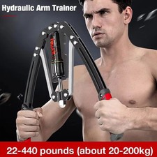 Hydraulic Chest Expander with 22-440lbs Resistance for Upper Body Exercise NEW