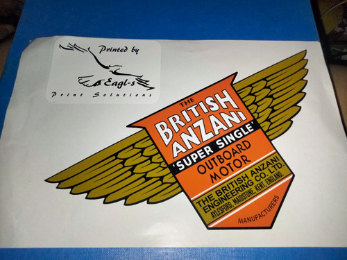 British anzani single outboard - british,
