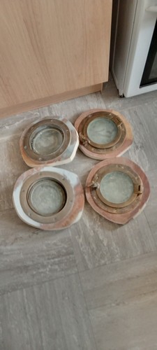 Brass port holes - brass,
