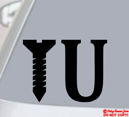 Screw vinyl decal - screw, sticker