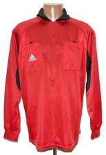 REFEREE ADIDAS 2003 RED FOOTBALL SHIRT JERSEY ADIDAS SIZE L ADULT