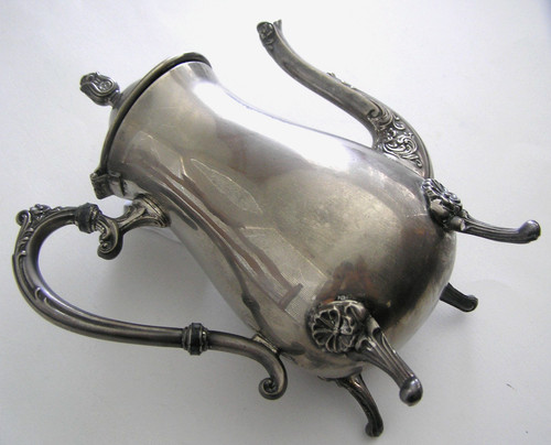 Vintage silver plated tea pot - vintage,