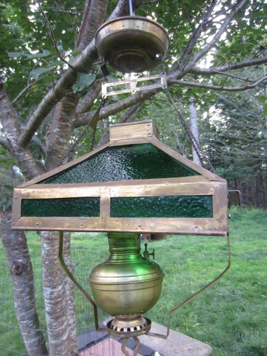 Antique oil lamp chandelier - oil,
