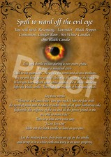 A4 Size Wiccan 'Evil Eye