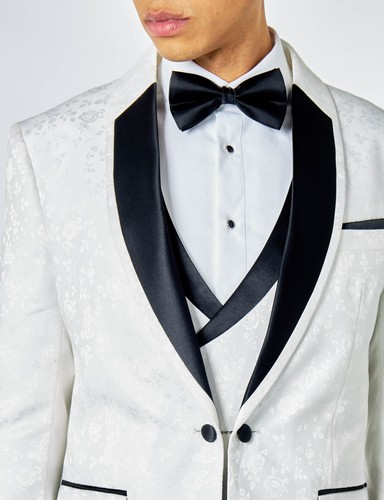 Mens white tuxedo suit jacket - tuxedo,