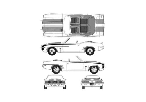 Photo blueprint chevrolet - a4,