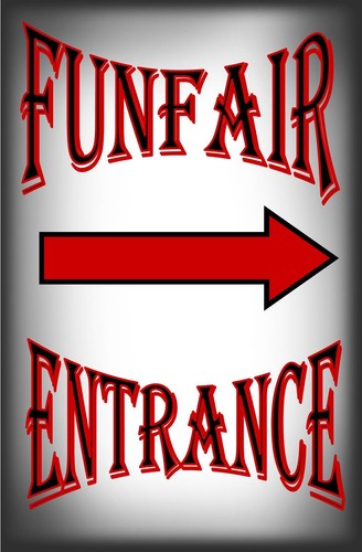 Funfair entrance vintage - entrance,