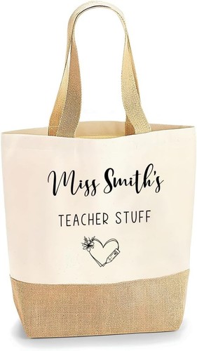 Teacher stuff canvas shopper - teacher,