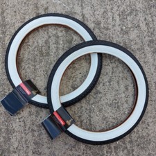 Raleigh 16x1.75  White Wall Tyres Pair 16  T1217